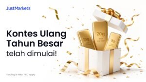 Kontes Anniversary Spesial JustMarkets Dimulai: Hadiah $50K+ & Emas Batangan untuk Trader Terbaik