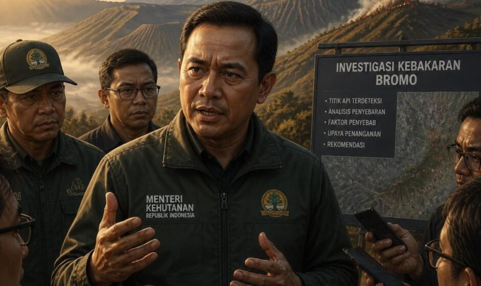 Menhut Serahkan Penyelidikan Kebakaran Bromo kepada Aparat - OkeWarta.com